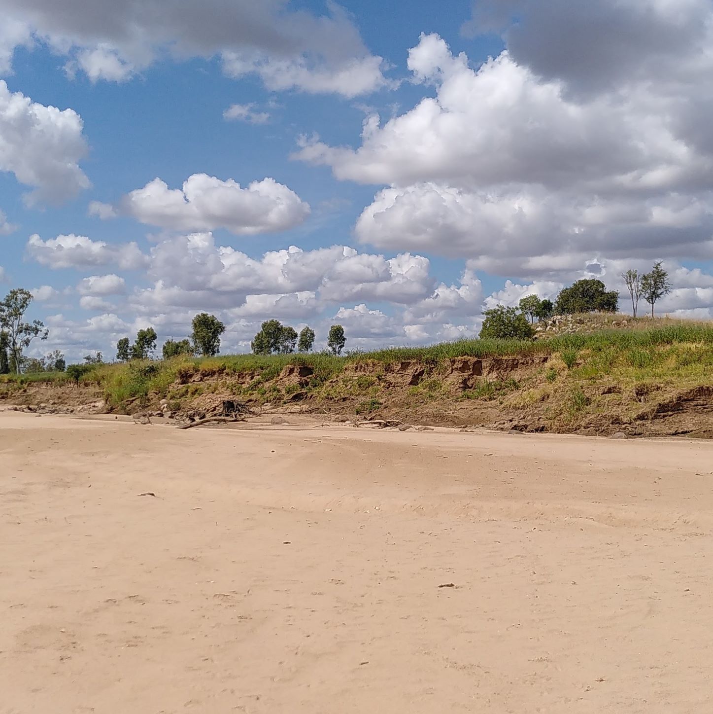 Photo of bank erosion near Riverview taken 3 April 2022