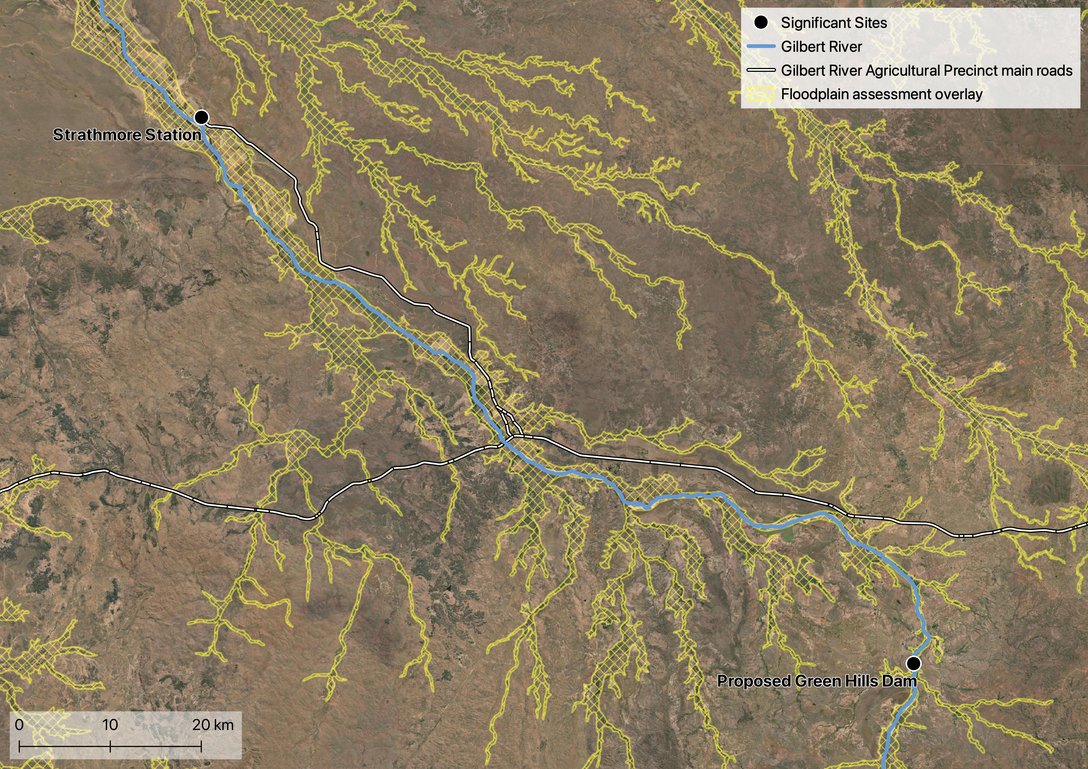 Preview of floodplain assessment overlay